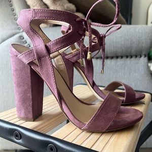 Tie-up Dusty Rose Heels
